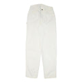 DICKIES Mens Cotton Blend White Relaxed Straight Trousers W30 L34 Workwear Zip