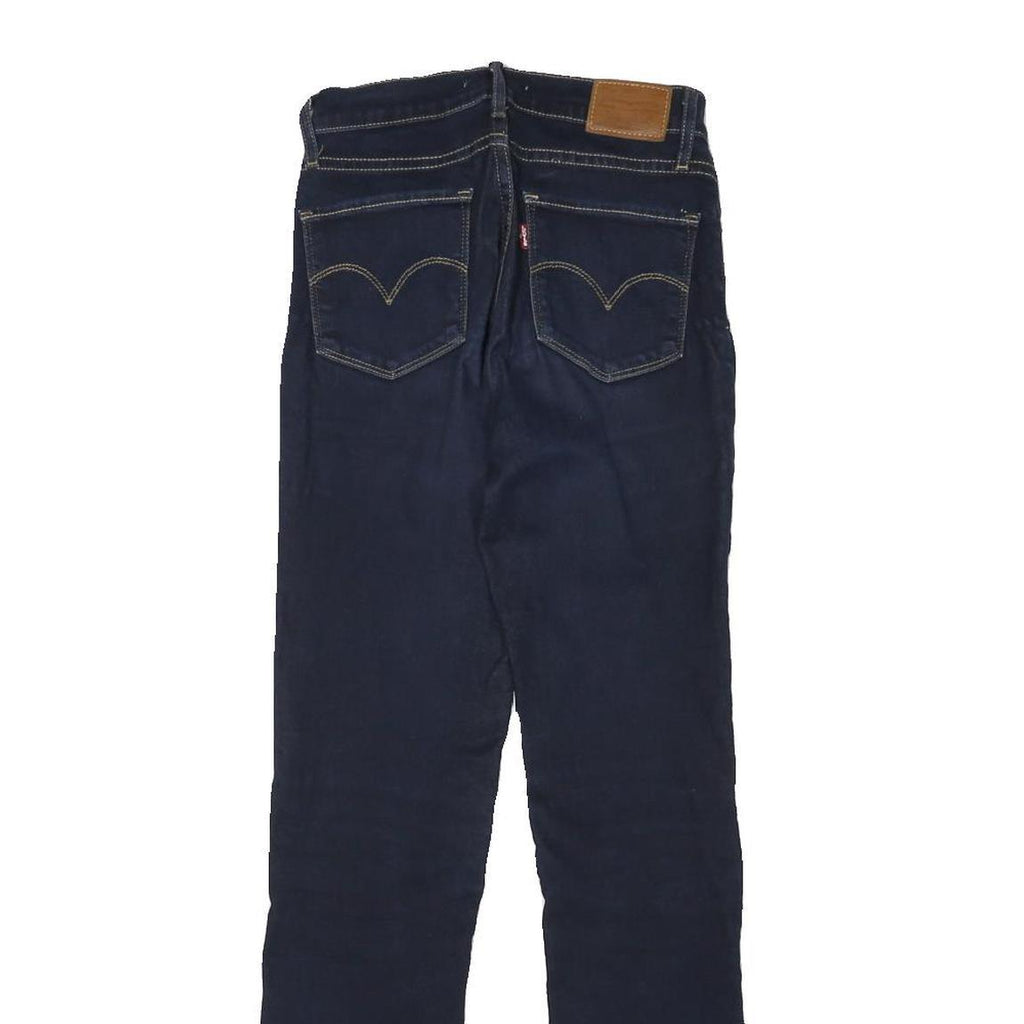 LEVI'S Womens Regular Fit Skinny Blue Denim Cotton Blend Zip W23 L29 Stylish