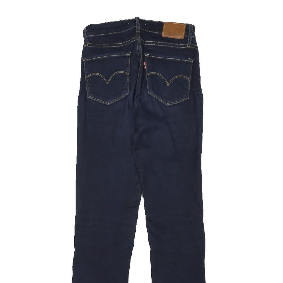 LEVI'S Womens Regular Fit Skinny Blue Denim Cotton Blend Zip W23 L29 Stylish