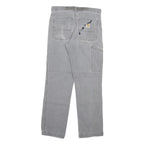 CARHARTT Mens Cotton Blend Relaxed Straight Trousers Grey W30 L30 Workwear
