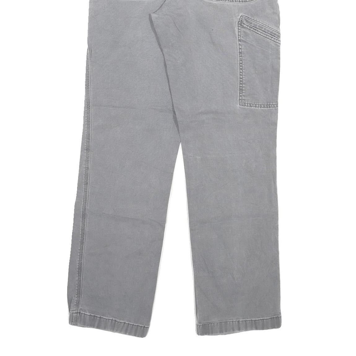 CARHARTT Mens Cotton Blend Relaxed Straight Trousers Grey W30 L30 Workwear
