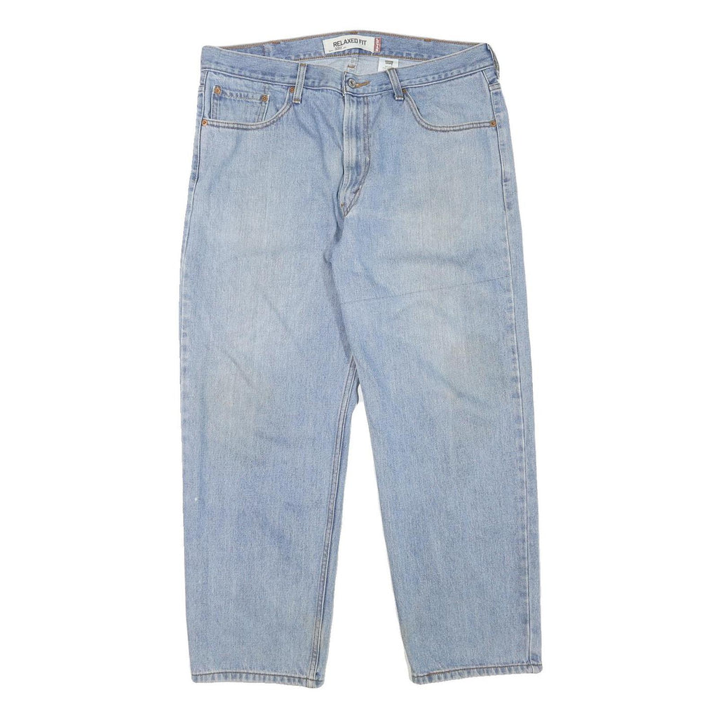 LEVI'S Mens Jeans Blue Regular Straight Denim Light W36 L29 Relaxed Fit Zip