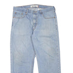 LEVI'S Mens Jeans Blue Regular Straight Denim Light W36 L29 Relaxed Fit Zip