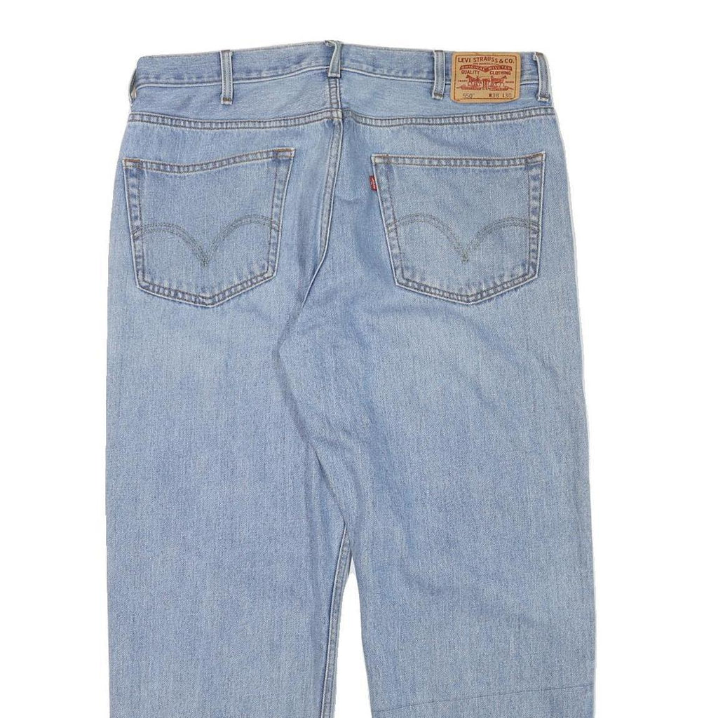 LEVI'S Mens Jeans Blue Regular Straight Denim Light W36 L29 Relaxed Fit Zip