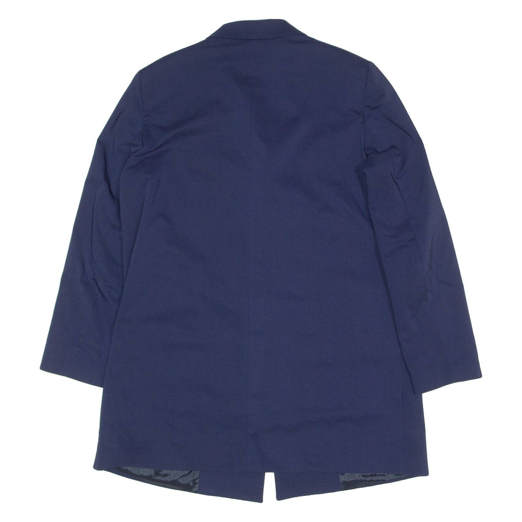 PIU& PIU Womens Overcoat Coat Blue UK 10