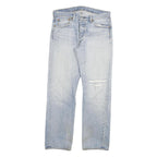 LEVI'S 501 Mens Jeans Blue Regular Straight Denim Light W32 L29 Button Cotton