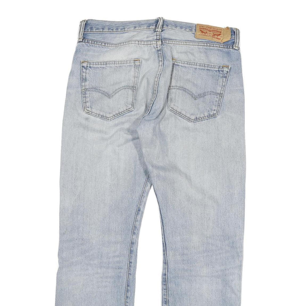 LEVI'S 501 Mens Jeans Blue Regular Straight Denim Light W32 L29 Button Cotton