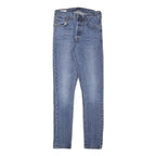 LEVI'S 501S Womens Jeans Blue Slim Skinny Denim Medium W24 L28 Button Closure