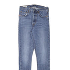 LEVI'S 501S Womens Jeans Blue Slim Skinny Denim Medium W24 L28 Button Closure