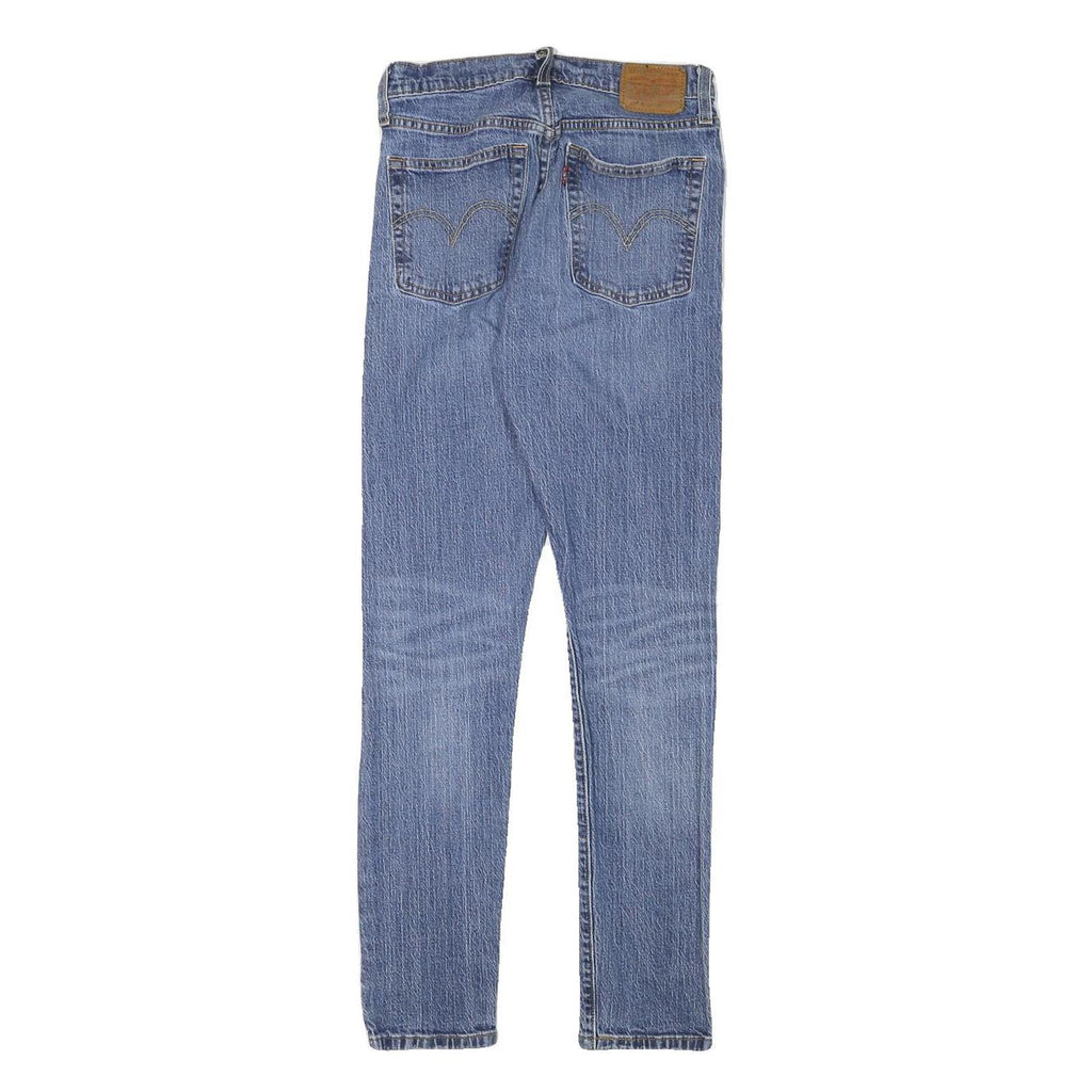 LEVI'S 501S Womens Jeans Blue Slim Skinny Denim Medium W24 L28 Button Closure