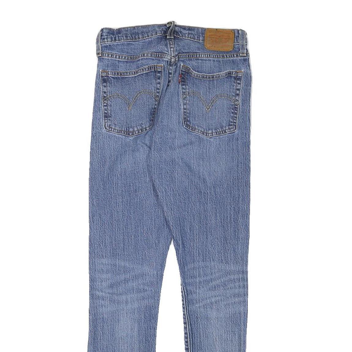 LEVI'S 501S Womens Jeans Blue Slim Skinny Denim Medium W24 L28 Button Closure