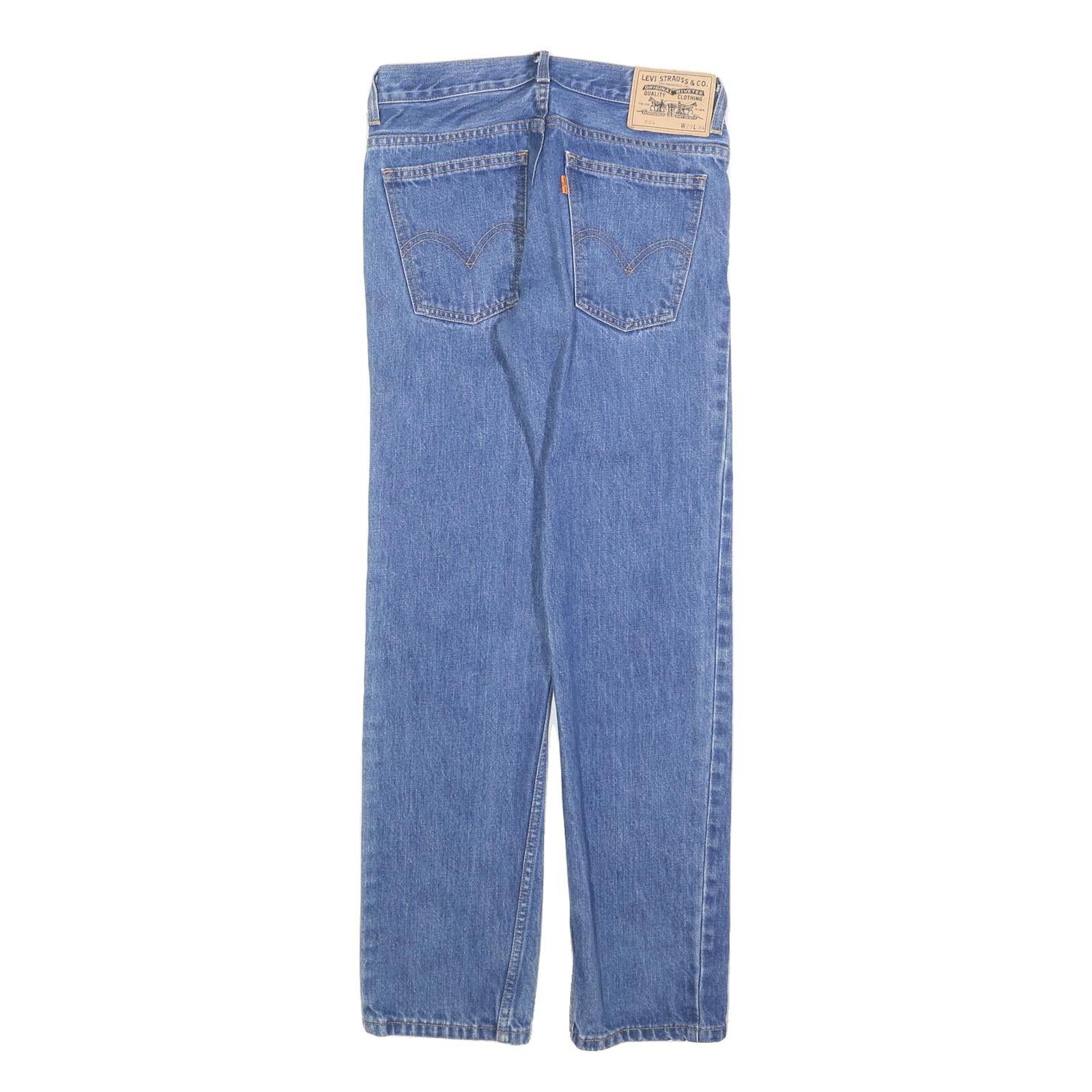 LEVI'S 684 Womens Regular Fit Straight Denim Light Wash W28 L31 Zip Cotton Blend