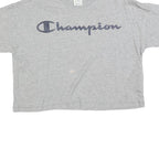CHAMPION Womens Grey Graphic T-Shirt XS Short Sleeve Crew Neck Casual Top