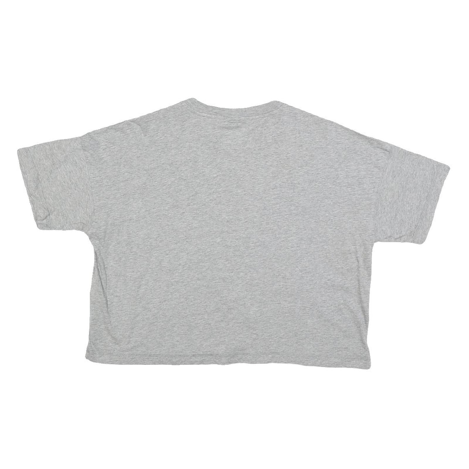 CHAMPION Womens Grey Graphic T-Shirt XS Short Sleeve Crew Neck Casual Top