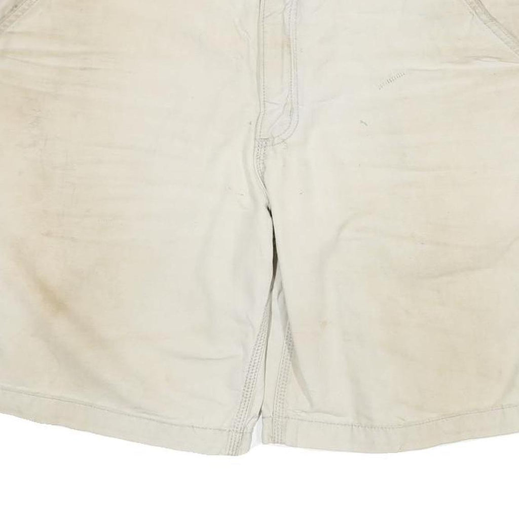 CARHARTT Mens Shorts Beige Relaxed Fit Casual 3XL W36 Cotton Blend
