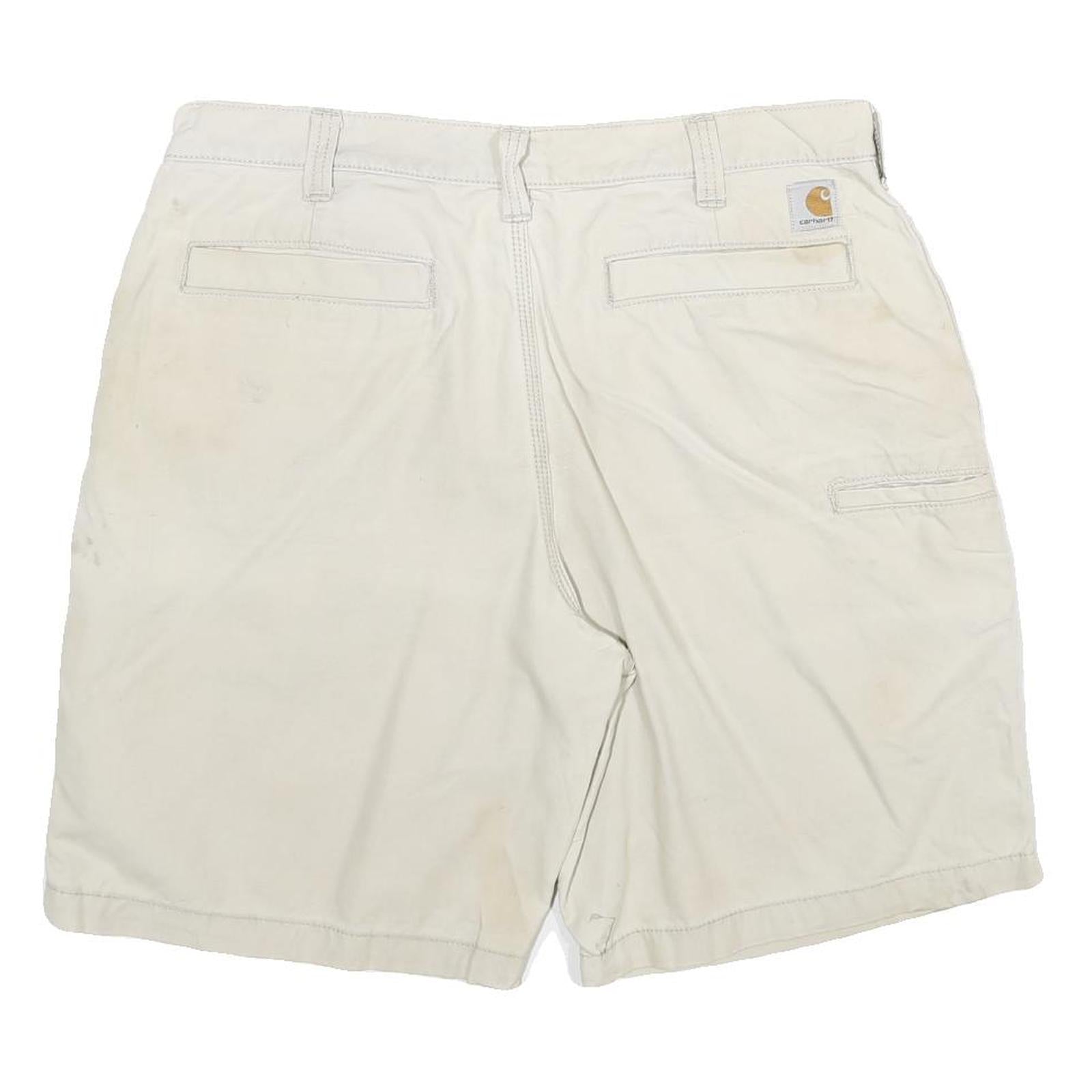 CARHARTT Mens Shorts Beige Relaxed Fit Casual 3XL W36 Cotton Blend