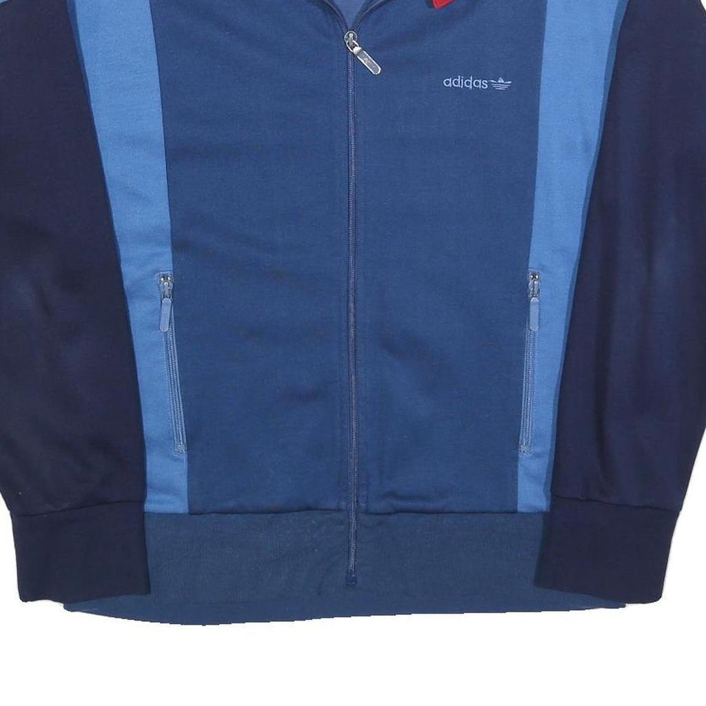 ADIDAS Mens Blue Navy Red Track Jacket XS Polyester Blend Zip Sport Casual