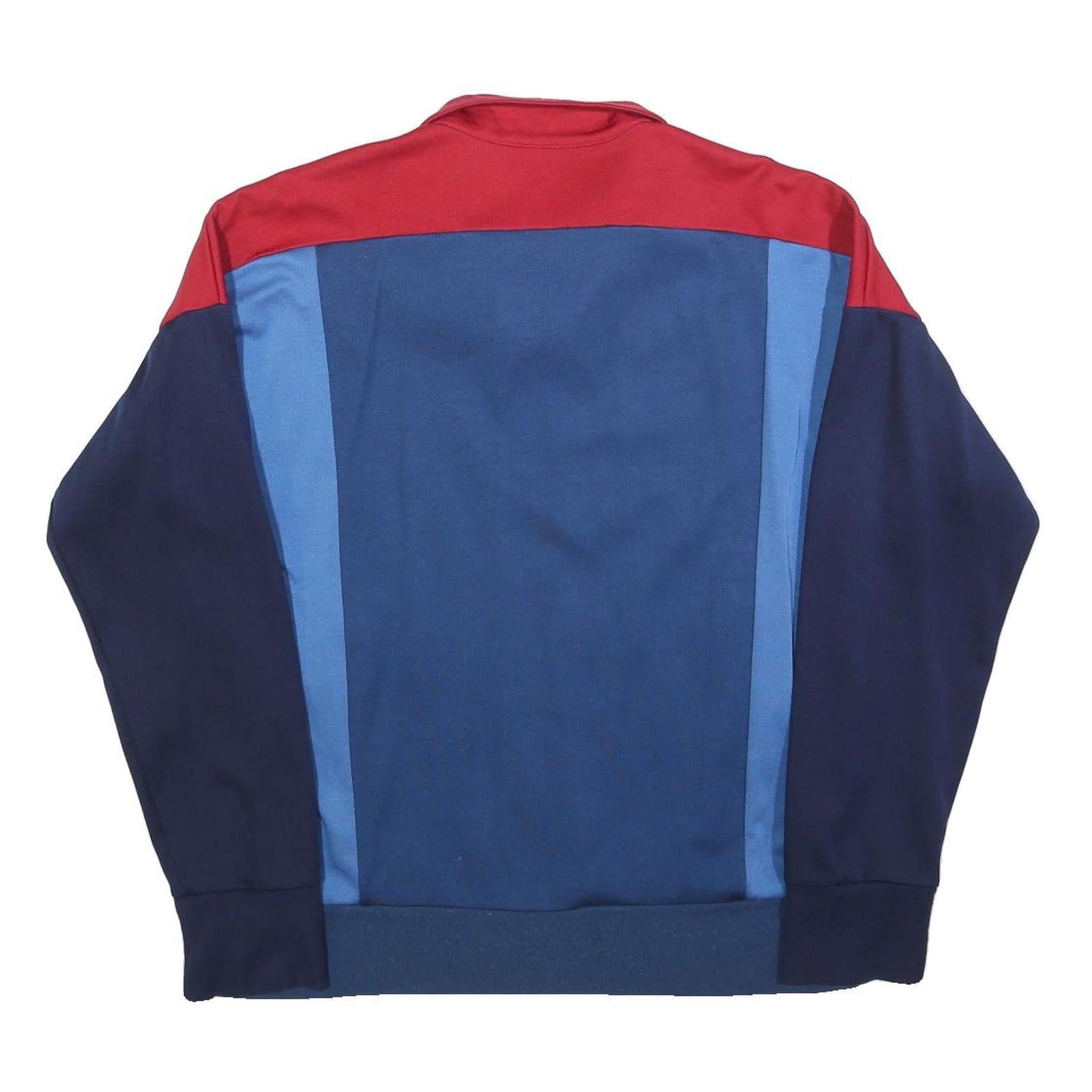 ADIDAS Mens Blue Navy Red Track Jacket XS Polyester Blend Zip Sport Casual