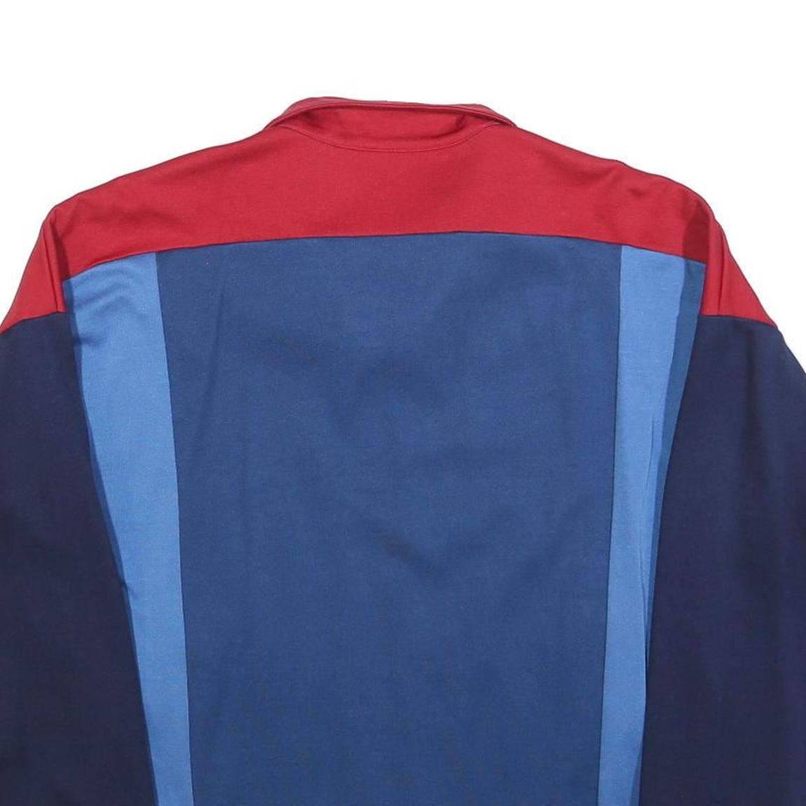 ADIDAS Mens Blue Navy Red Track Jacket XS Polyester Blend Zip Sport Casual