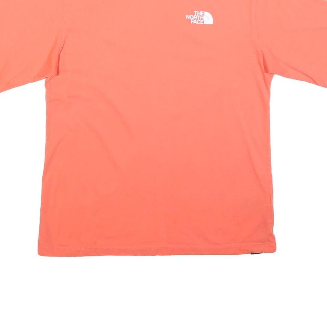 THE NORTH FACE Womens Orange Graphic T-Shirt S Short Sleeve Crew Neck Explore