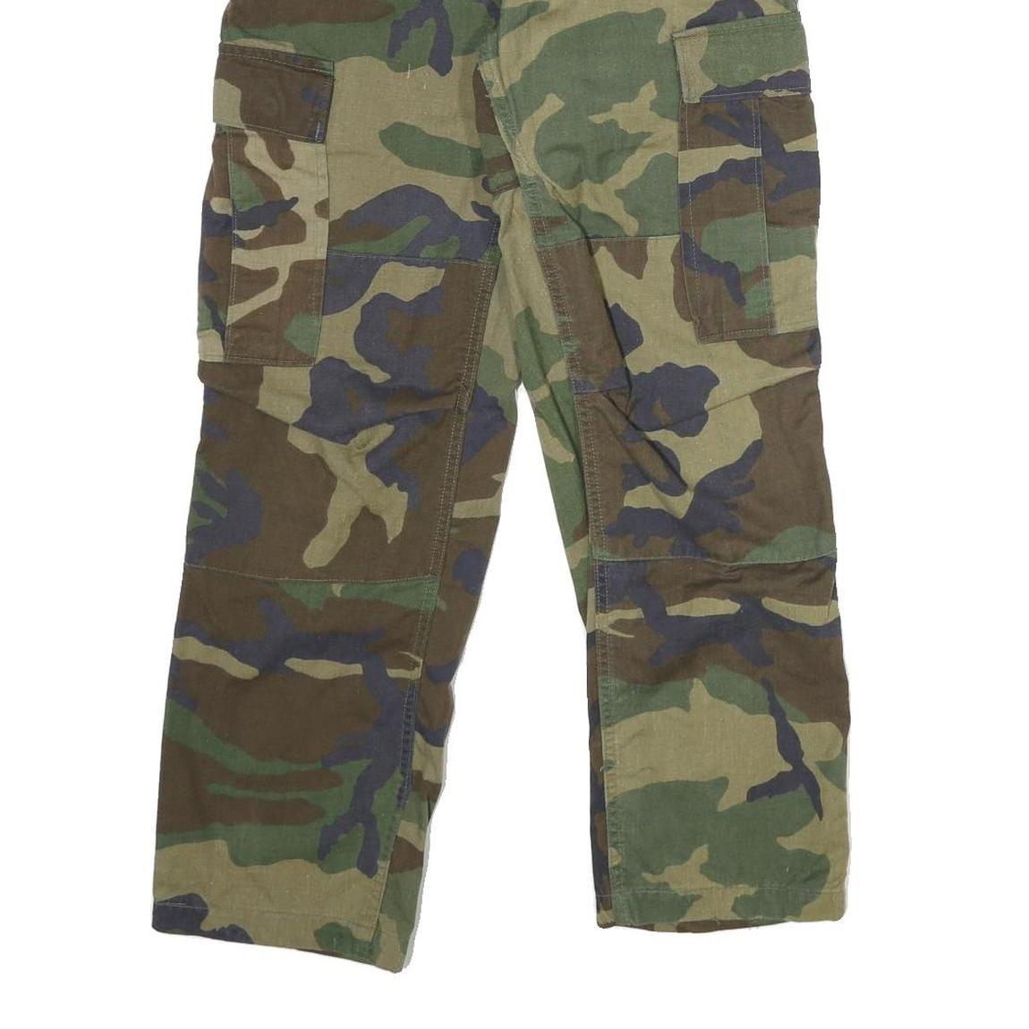 WINFIELD MFG Mens Cotton Blend Camouflage Regular Cargo Trousers W26 L28