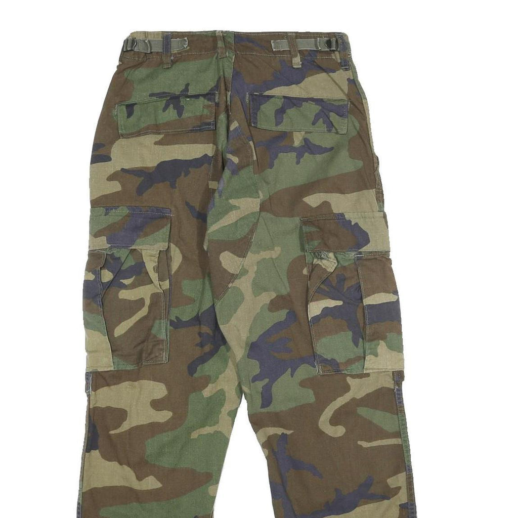 WINFIELD MFG Mens Cotton Blend Camouflage Regular Cargo Trousers W26 L28