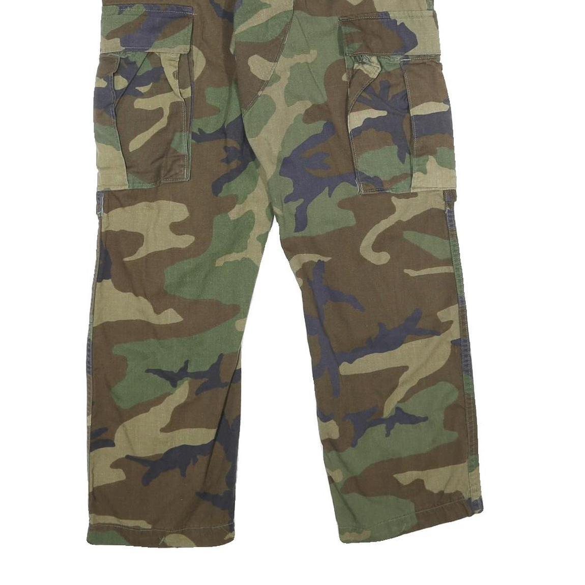 WINFIELD MFG Mens Cotton Blend Camouflage Regular Cargo Trousers W26 L28