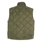 DIEKS Mens Green Quilted Sleeveless Jacket M Polyester Zip Pockets