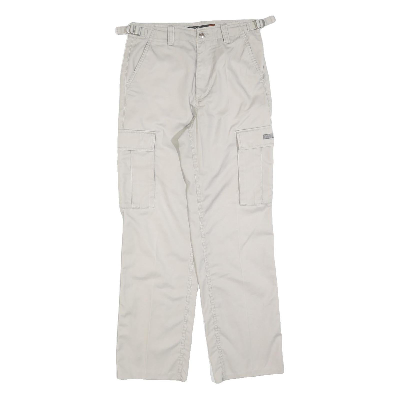 TEDDYS Womens Cotton Blend Beige Regular Cargo Trousers W28 L30 Casual Outdoor