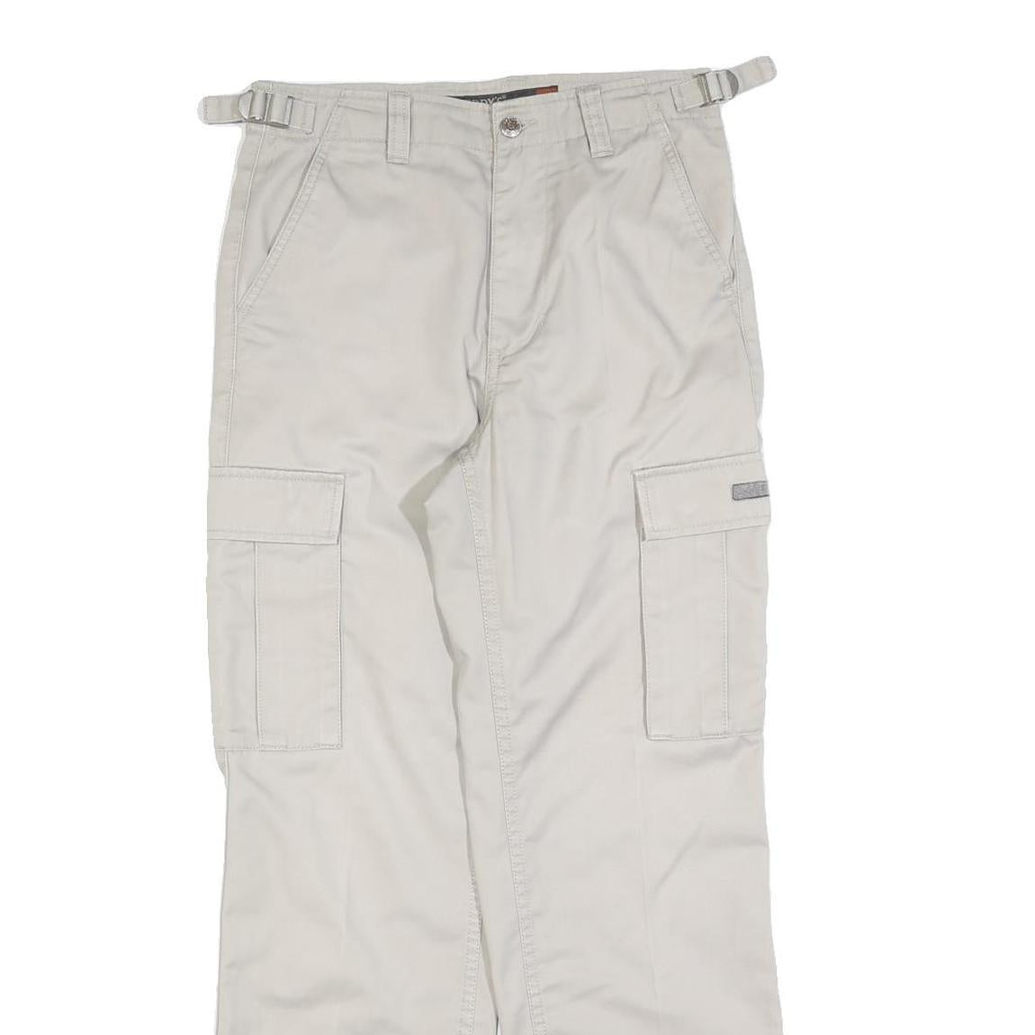 TEDDYS Womens Cotton Blend Beige Regular Cargo Trousers W28 L30 Casual Outdoor