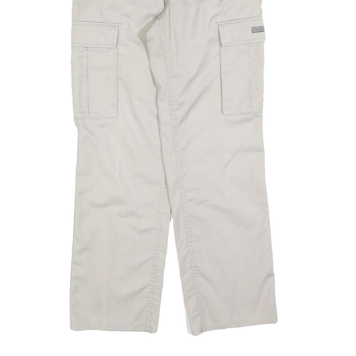 TEDDYS Womens Cotton Blend Beige Regular Cargo Trousers W28 L30 Casual Outdoor