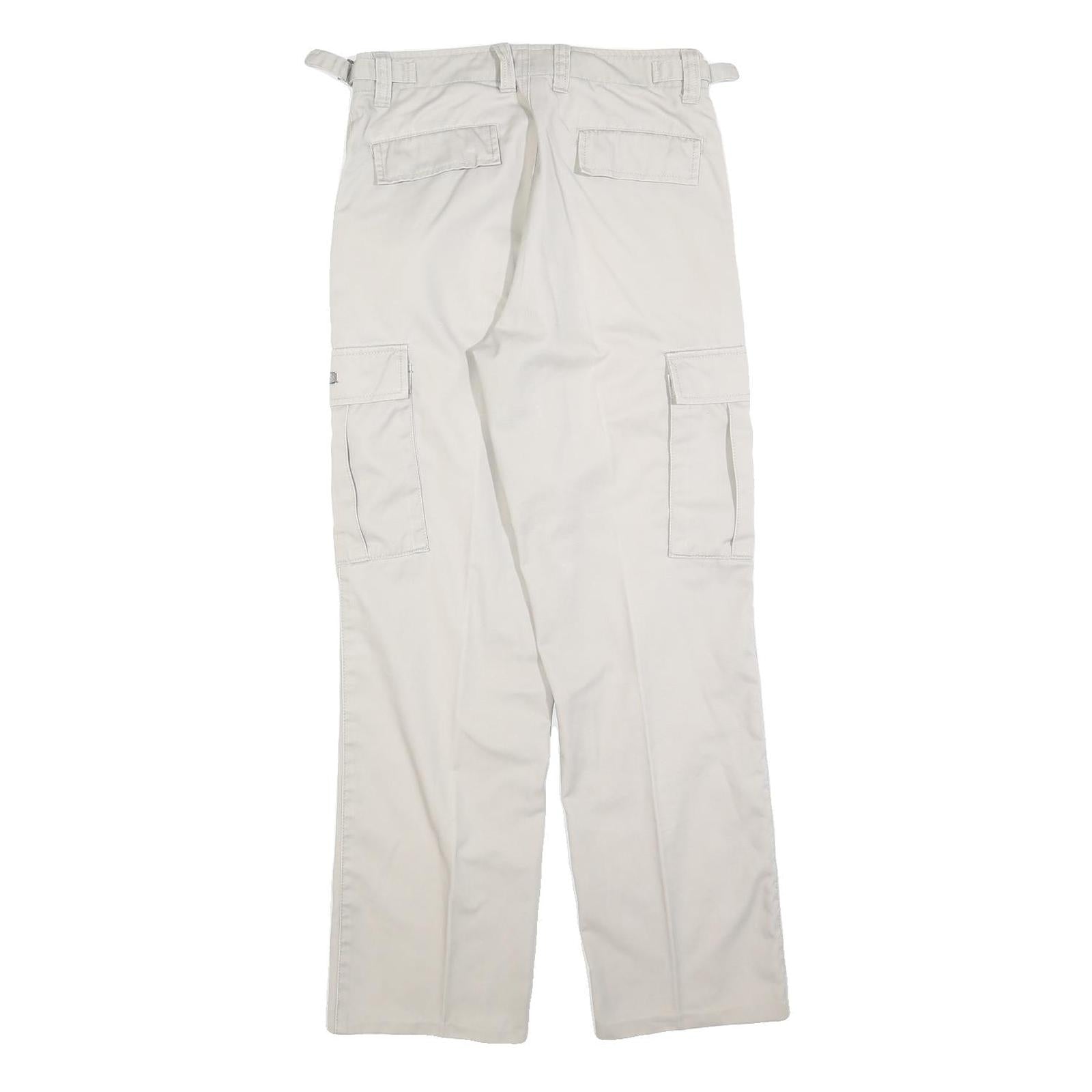 TEDDYS Womens Cotton Blend Beige Regular Cargo Trousers W28 L30 Casual Outdoor