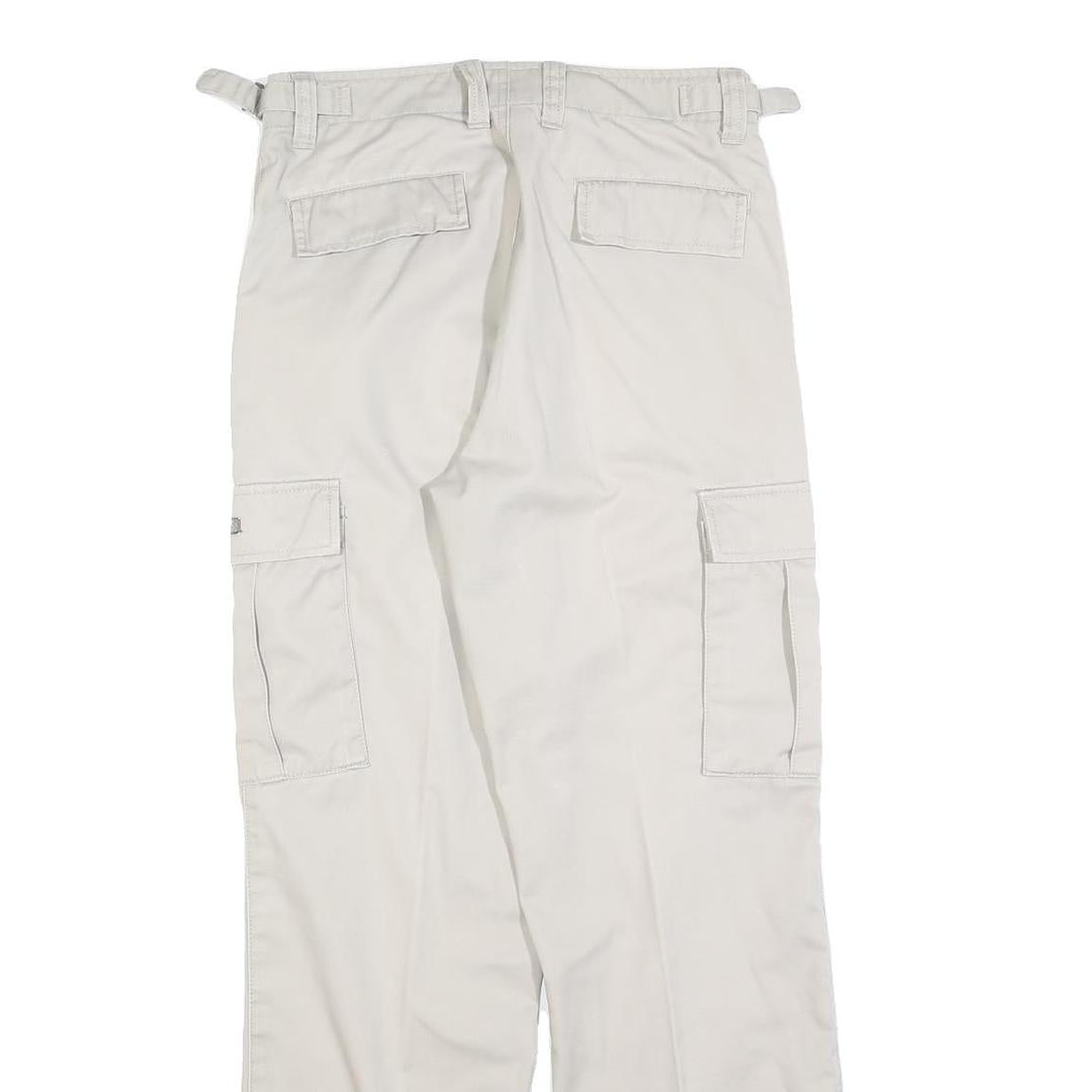 TEDDYS Womens Cotton Blend Beige Regular Cargo Trousers W28 L30 Casual Outdoor