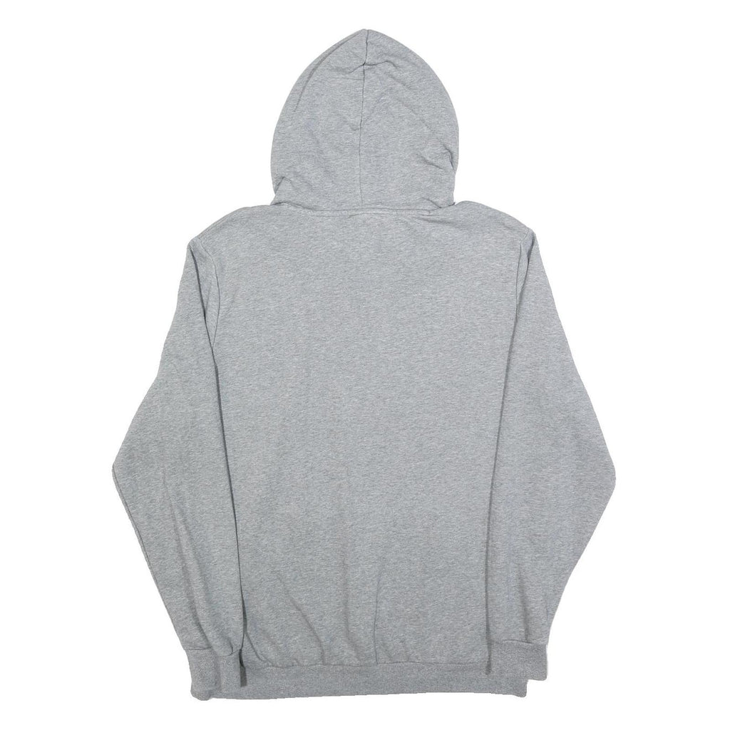 PUMA Mens Grey Pullover Hoodie L Cotton Blend Brand Logo Casual