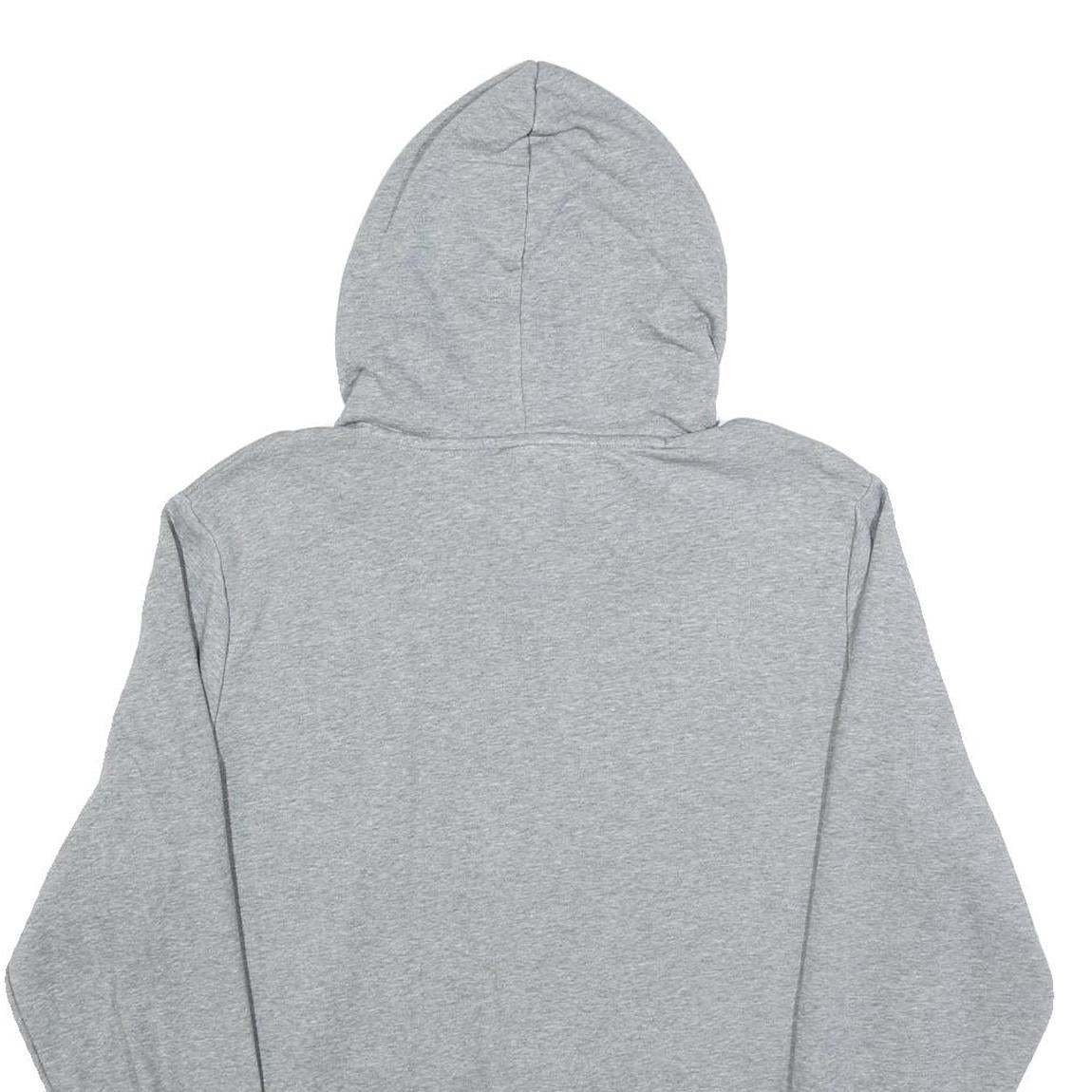 PUMA Mens Grey Pullover Hoodie L Cotton Blend Brand Logo Casual