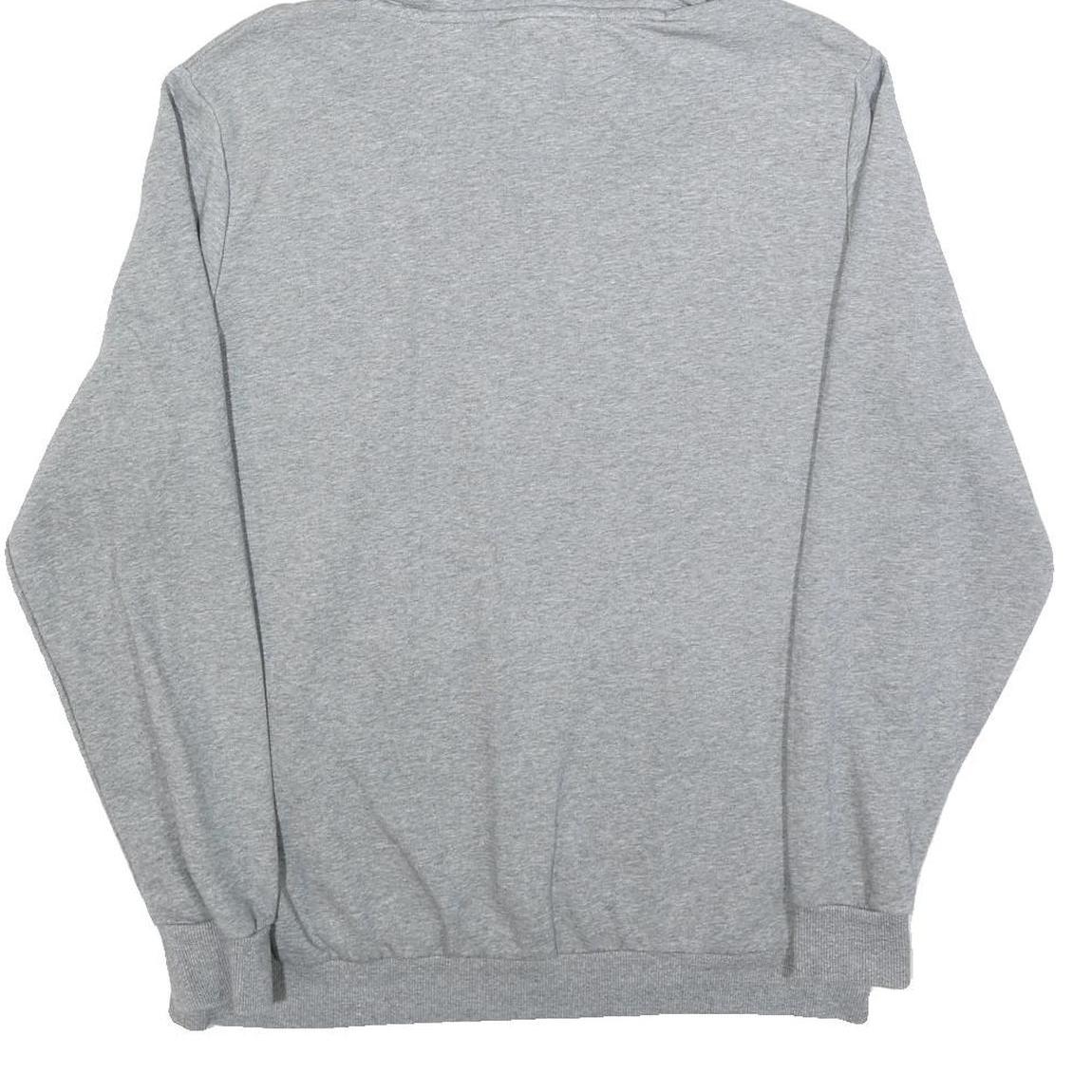 PUMA Mens Grey Pullover Hoodie L Cotton Blend Brand Logo Casual