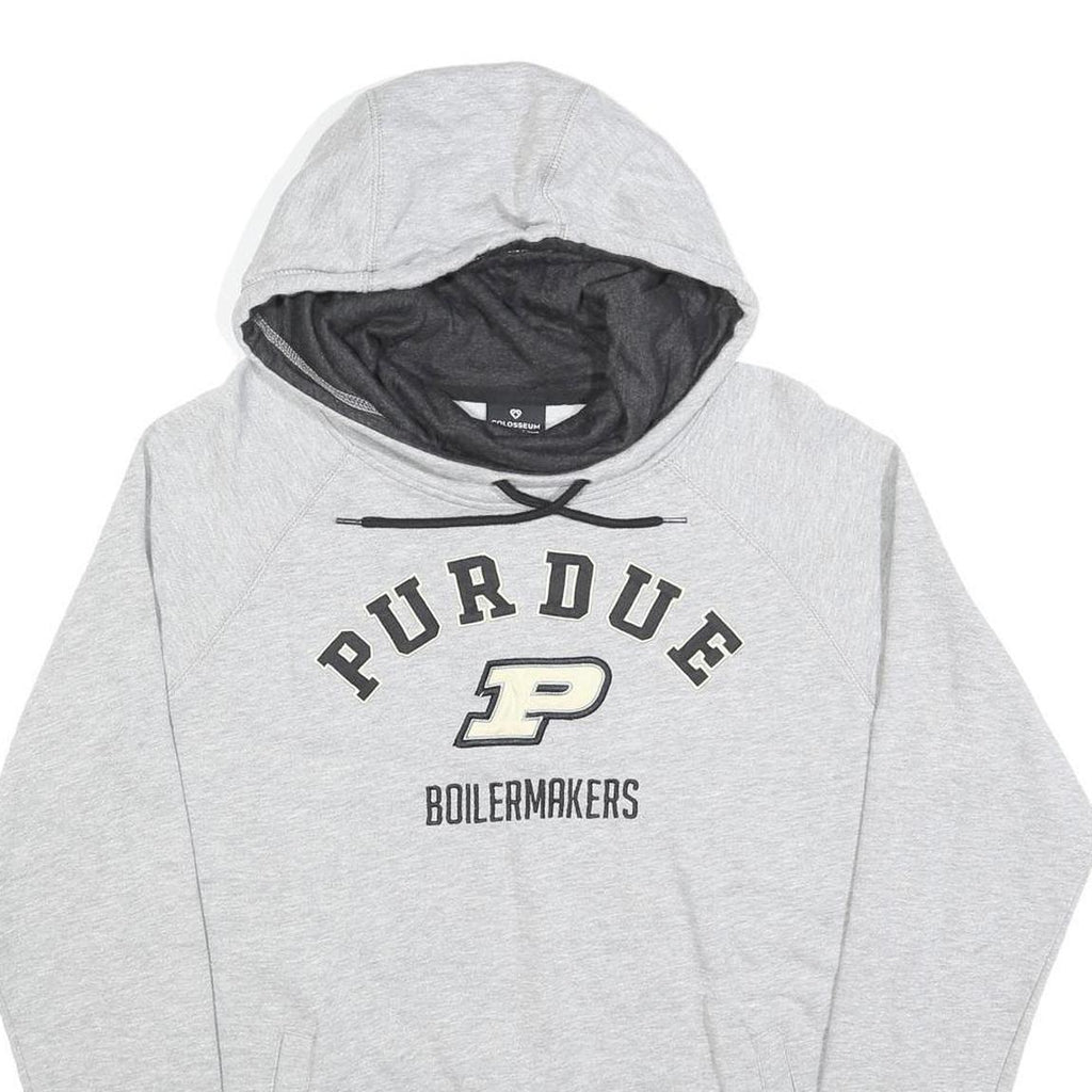COLOSSEUM Womens Grey Purdue Hooded Pullover L Boilermakers Graphic Hoodie