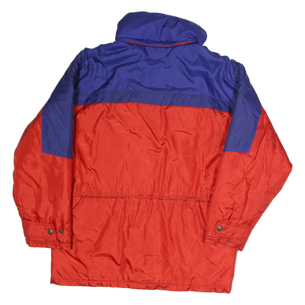 SERGIO TACCHINI Mens Blue & Red Outdoor Jacket L Polyester Colourblock Zip