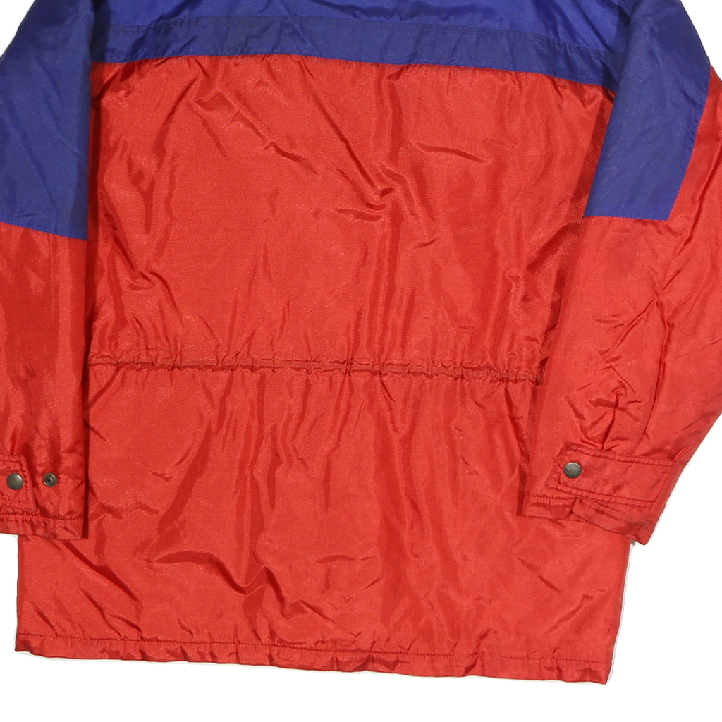 SERGIO TACCHINI Mens Blue & Red Outdoor Jacket L Polyester Colourblock Zip