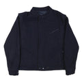 REPORTER Mens Navy Blue Zip Jacket L Cotton Blend Casual Outerwear