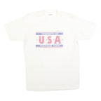 Mens White USA Property Of Training Team Graphic T-Shirt S Short Sleeve Crew