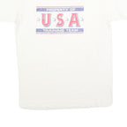 Mens White USA Property Of Training Team Graphic T-Shirt S Short Sleeve Crew