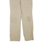 CARHARTT Mens Cotton Blend Beige Regular Straight Leg Trousers W33 L32 Durable