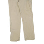 CARHARTT Mens Cotton Blend Beige Regular Straight Leg Trousers W33 L32 Durable