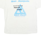 SCREEN STARS BEST Mens White San Joaquin Aquatics Classic XL Short Sleeve Crew