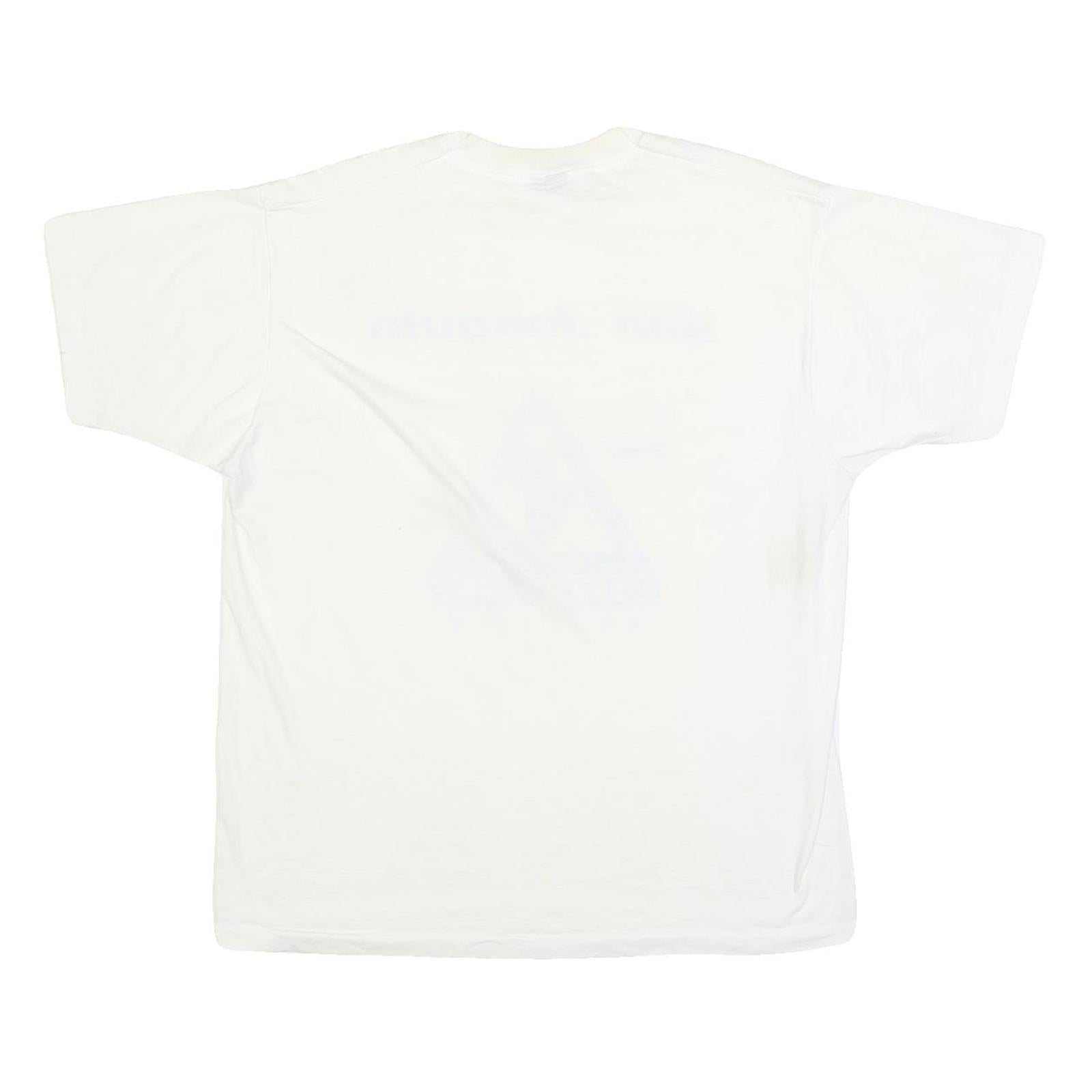 SCREEN STARS BEST Mens White San Joaquin Aquatics Classic XL Short Sleeve Crew