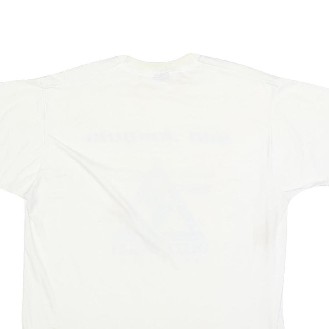 SCREEN STARS BEST Mens White San Joaquin Aquatics Classic XL Short Sleeve Crew