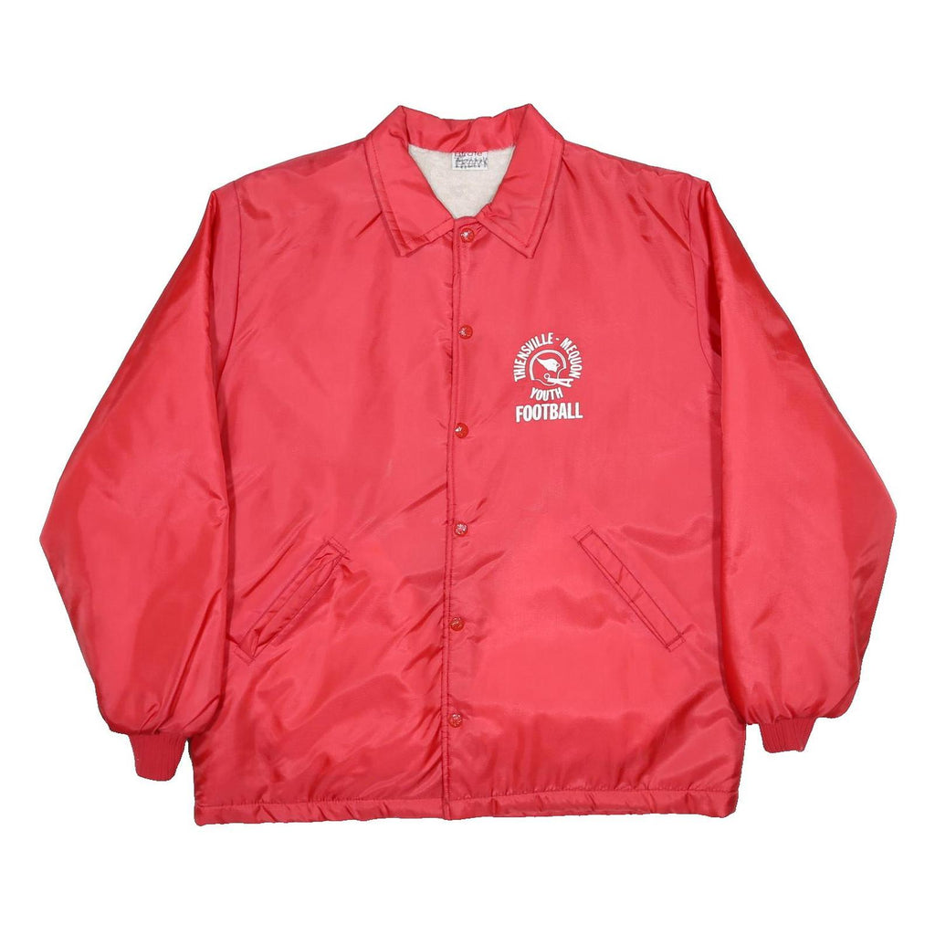 BIRDIE Mens Red Youth Football Coach Jacket L Synthetic Sports Button