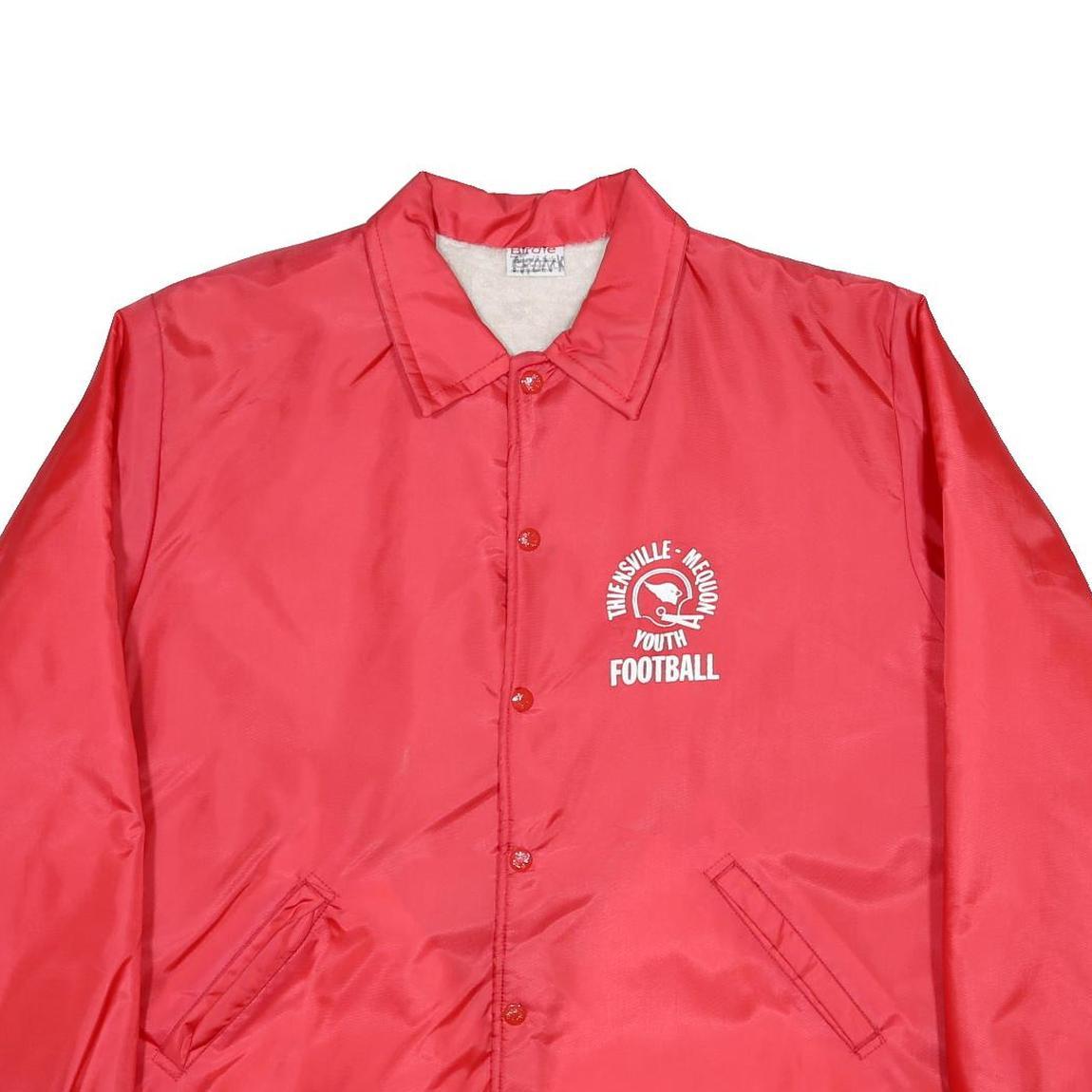 BIRDIE Mens Red Youth Football Coach Jacket L Synthetic Sports Button