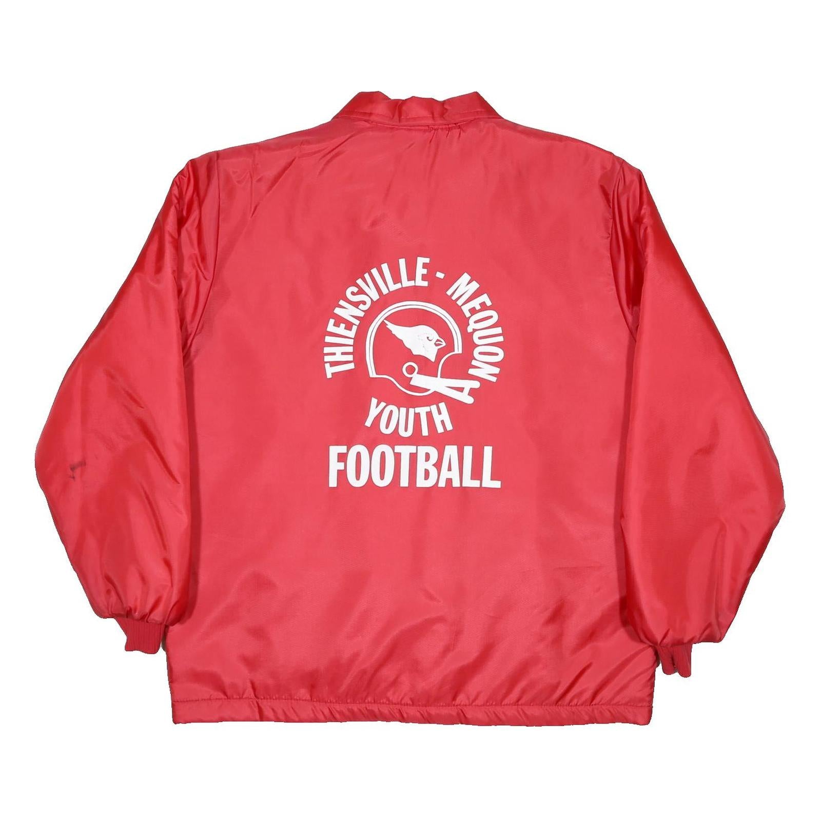 BIRDIE Mens Red Youth Football Coach Jacket L Synthetic Sports Button
